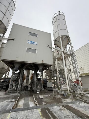 Stationary concrete mixing plant EUROMECC Euro5 MAX Wet
