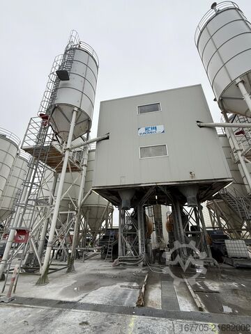 Stationary concrete mixing plant EUROMECC Euro5 MAX Wet