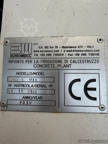 Stationary concrete mixing plant EUROMECC Euro5 Mix Wet