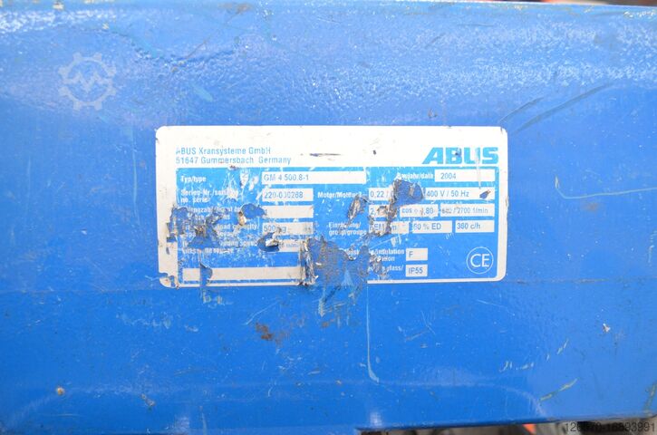 Ηλεκτρικός ανελκυστήρας ABUS 500KG ABUS GM4 500.8-1