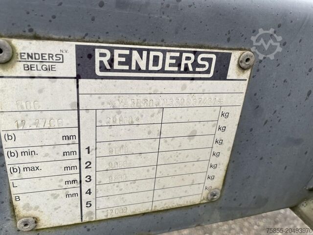 Containertransport Renders ROC 12.27 CC 20-30 FT Chassis / BPW Axles / Dis...