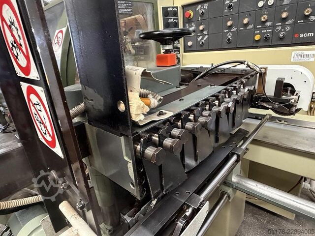 1995 SCM Superset 23 Plus profileringsmaskin med CE-märkning, utrustad med 6 spindlar + 1 universell SCM Superset 23 Plus