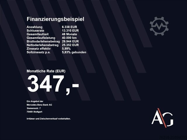 Μίνι λεωφορείο Mercedes-Benz EQT 200 lang 7 Sitzer Wartungspaket rubellitrot