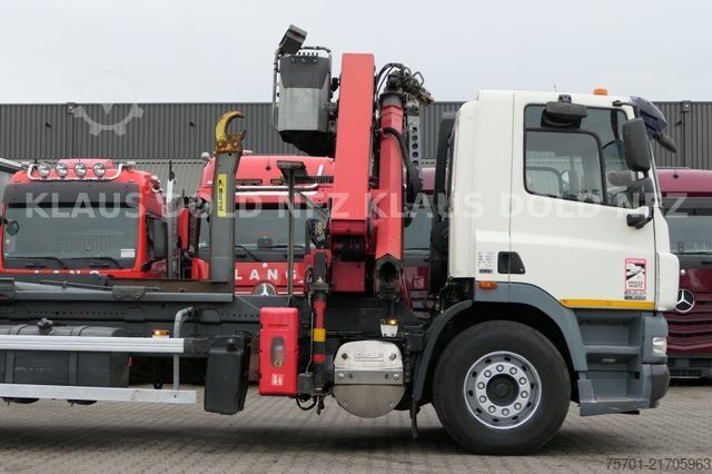 Hákový nosič kontejnerů DAF CF 85.360 Abrollkipper Kran Lift-/Lenkachse