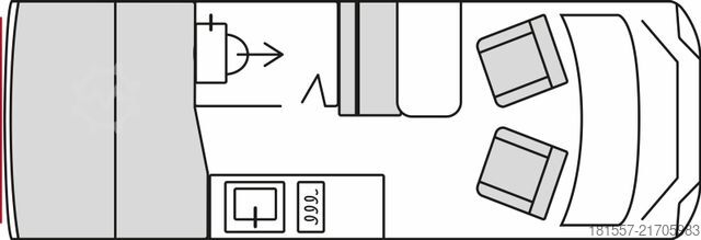 Obytný vůz BÜRSTNER Papillon PC 6.0 ** Aufstelldach **, Automatik