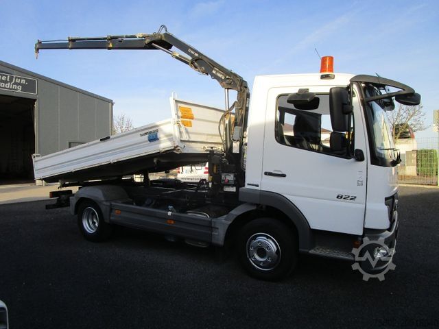 Tipvogn varebil MERCEDES-BENZ Atego 822K*Kipper+Ladekran+2xAHK+Modell.2014*