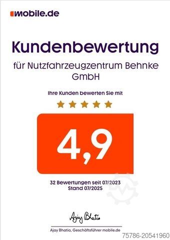 Perdeli panelvan MERCEDES-BENZ Sprinter 519 CDI Pritsche/ Autom./ AC/ org. KM