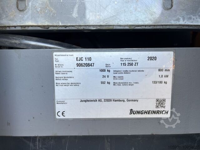Stivuitor pietonal Jungheinrich EJC110