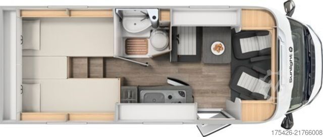 Ημιενσωματωμένο αυτοκινούμενο τροχόσπιτο SUNLIGHT Adventure V 66 LTE+TV*Markise*Sun-Roof*