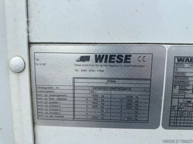 Ανοιχτό ρυμουλκούμενο με μουσαμά  Wiese Tandemanhänger