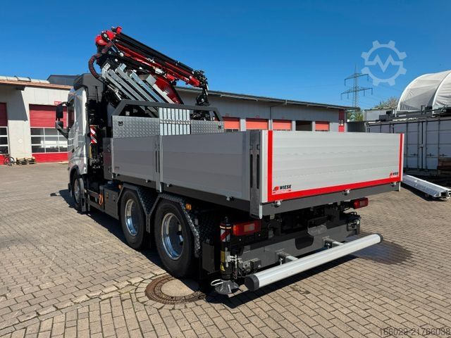 Lastbil med flak VOLVO FH500 6x4mit Fassi F545 2.27 JIB Winde sofort
