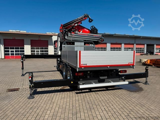 Lastbil med flak VOLVO FH500 6x4mit Fassi F545 2.27 JIB Winde sofort