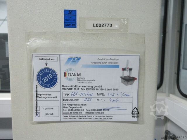 Συντονίζει μέτρησης μηχάνημα Brown & Sharpe DEA Mistral