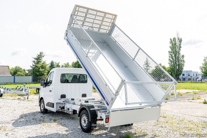 Transporter mit Kipper RENAULT Master Kipper + Laubgitter