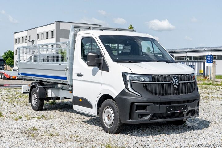 Transporter mit Kipper RENAULT Master Kipper + Laubgitter