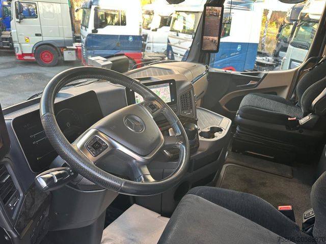 Plattewagen met zeil MERCEDES-BENZ Actros 2553 6x2 Plane ACC PPC Big Sapce Lenk Ret