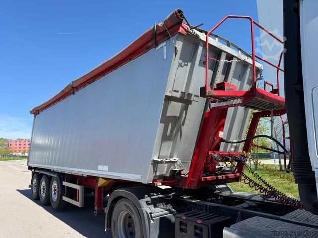 Tipper semitrailer KEMPF SKM 35-3/ 47m³/Luft-Lift/Stahl-Alu