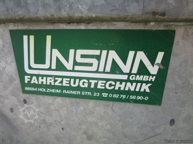 Remolque UNSINN FZ-TECHNIK 3x Verzinkte Absetzcontainer