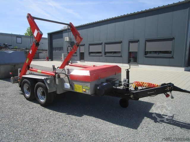 Kroghejsevogn UNSINN FZ-TECHNIK Absetzcontainer Anhänger+Teleskop+Deckelmulde