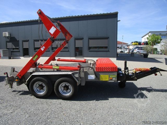 Kroghejsevogn UNSINN FZ-TECHNIK Absetzcontainer Anhänger+Teleskop+Deckelmulde