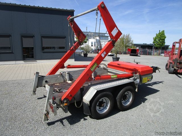Kroghejsevogn UNSINN FZ-TECHNIK Absetzcontainer Anhänger+Teleskop+Deckelmulde
