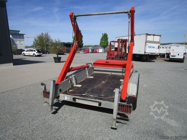 Kroghejsevogn UNSINN FZ-TECHNIK Absetzcontainer Anhänger+Teleskop+Deckelmulde