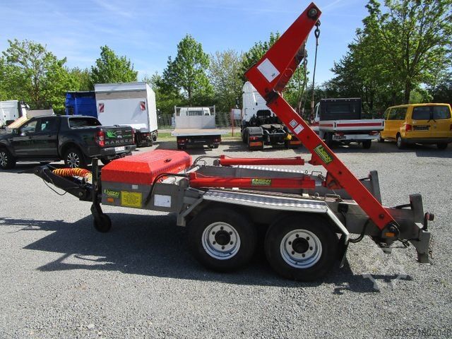 Kroghejsevogn UNSINN FZ-TECHNIK Absetzcontainer Anhänger+Teleskop+Deckelmulde