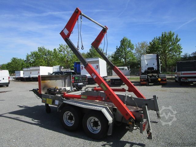 Kroghejsevogn UNSINN FZ-TECHNIK Absetzcontainer Anhänger+Teleskop+Deckelmulde