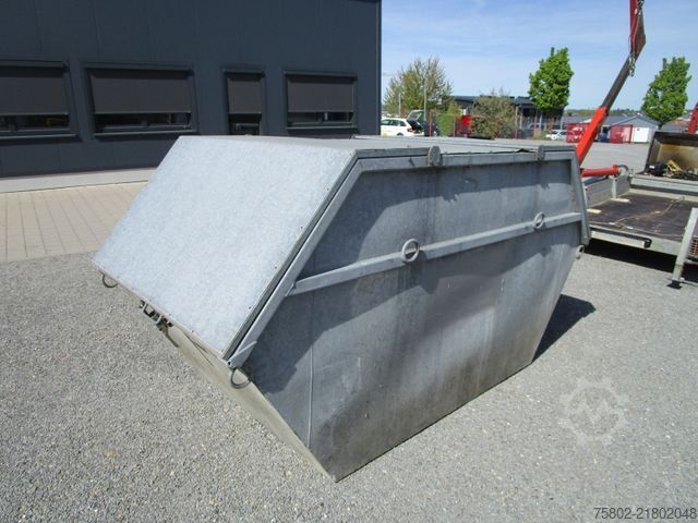 Kroghejsevogn UNSINN FZ-TECHNIK Absetzcontainer Anhänger+Teleskop+Deckelmulde