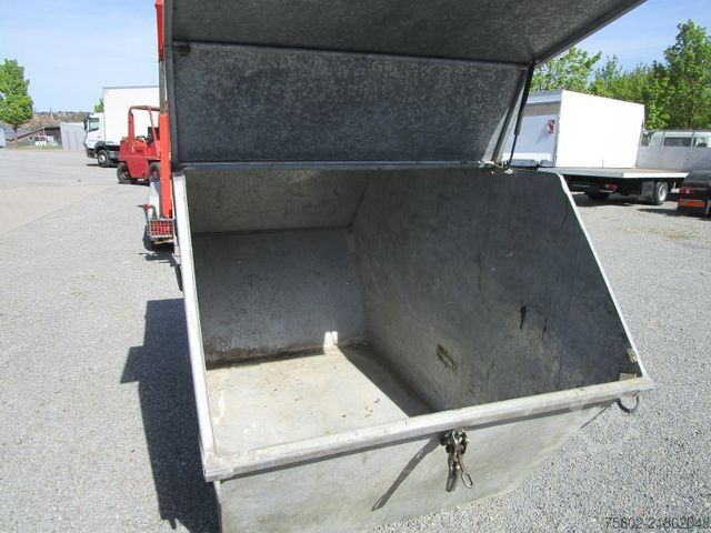 Kroghejsevogn UNSINN FZ-TECHNIK Absetzcontainer Anhänger+Teleskop+Deckelmulde