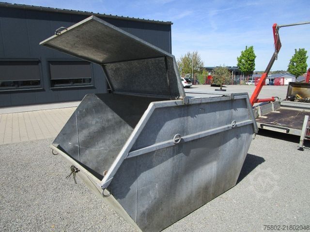 Kroghejsevogn UNSINN FZ-TECHNIK Absetzcontainer Anhänger+Teleskop+Deckelmulde