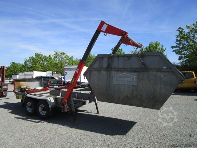 Kroghejsevogn UNSINN FZ-TECHNIK Absetzcontainer Anhänger+Teleskop+Deckelmulde