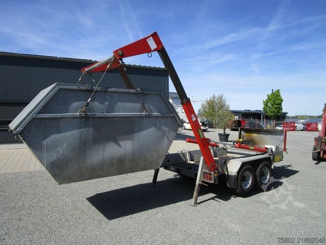 Kroghejsevogn UNSINN FZ-TECHNIK Absetzcontainer Anhänger+Teleskop+Deckelmulde