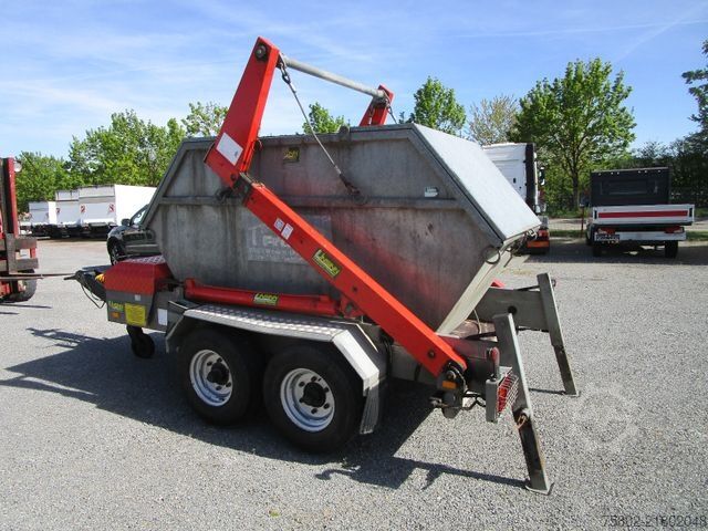 Kroghejsevogn UNSINN FZ-TECHNIK Absetzcontainer Anhänger+Teleskop+Deckelmulde