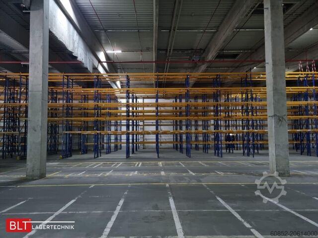 Raft pentru sarcini grele, raft industrial, raft înalt Jungheinrich Delta - 30,9 lfm, Höhe 7,5m Boden + 3 Ebenen | Fachlast 2700 kg