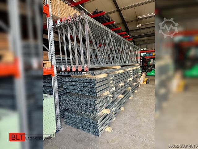Raft de mare rezistență ca. 50,30 lfm. Dexion P90 Palettenregale H:6,5m Fachlast: 3000kg Schwerlastregale