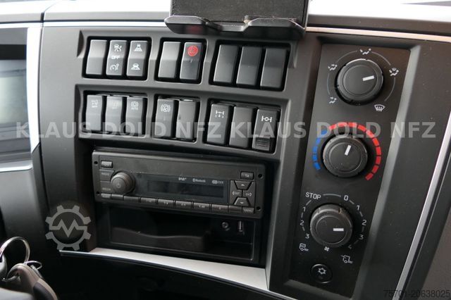 Flaklastbil med kapell RENAULT DWide 18.320 Pritsche Plane Vollluft XL-Tank LBW