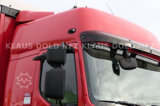 Flaklastbil med kapell RENAULT DWide 18.320 Pritsche Plane Vollluft XL-Tank LBW