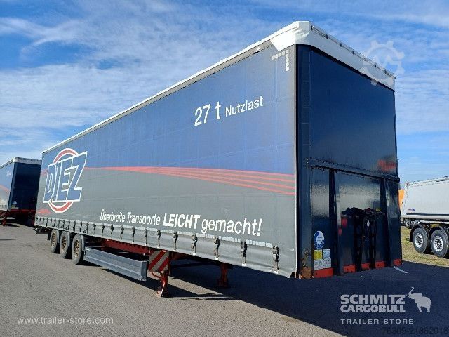 Auflieger mit Pritsche & Plane Berger Curtainsider Mega