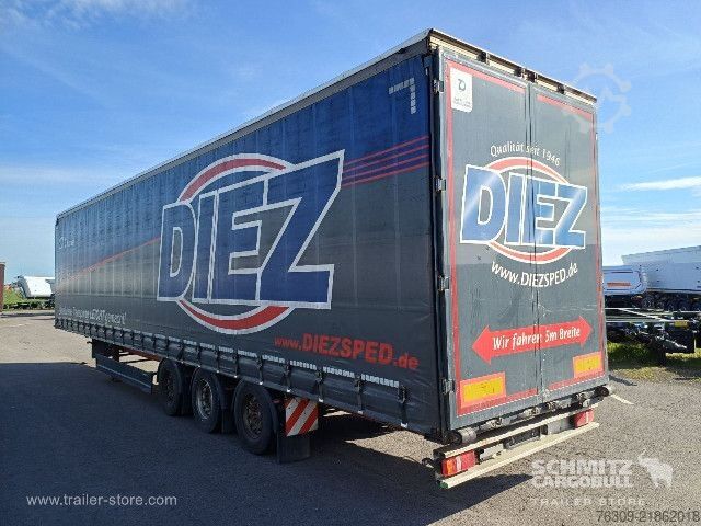 Auflieger mit Pritsche & Plane Berger Curtainsider Mega