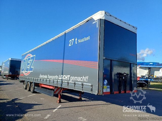Auflieger mit Pritsche & Plane Berger Curtainsider Mega