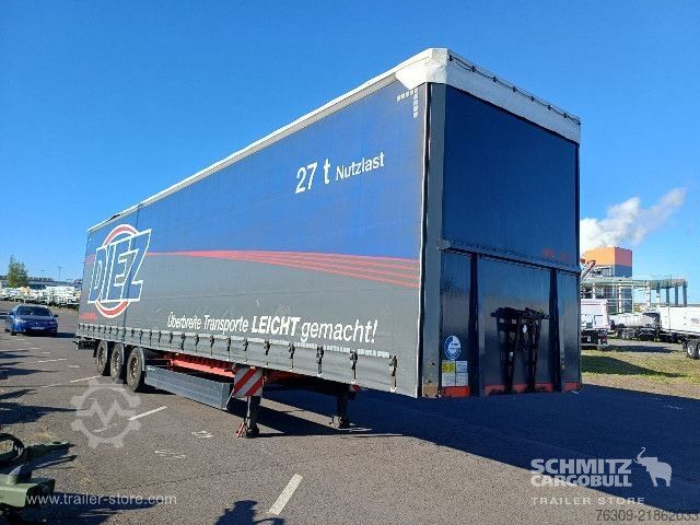 Auflieger mit Pritsche & Plane Berger Curtainsider Mega