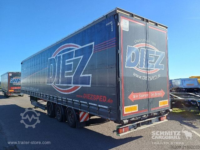 Auflieger mit Pritsche & Plane Berger Curtainsider Mega