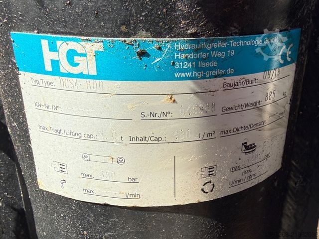 Sonstige  HGT DCS4-800 Zweischalengreifer / 2019 BJ / SMP