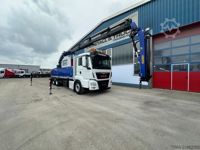 LKW mit Pritsche (offen) MAN 26.480 TGS BLL 6x2 Palfinger PK 34.002 SH FlyJib