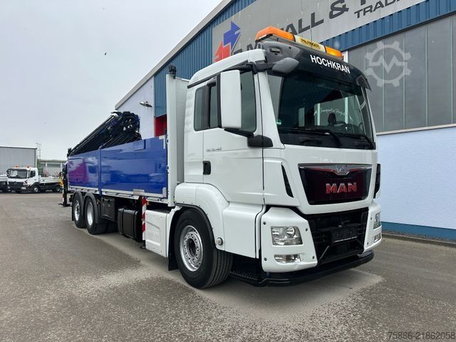 LKW mit Pritsche (offen) MAN 26.480 TGS BLL 6x2 Palfinger PK 34.002 SH FlyJib