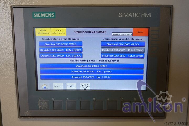 Stanowisko testowe IP5X / IP6X RS Simulatoren STK 2000 Staubtestkammer