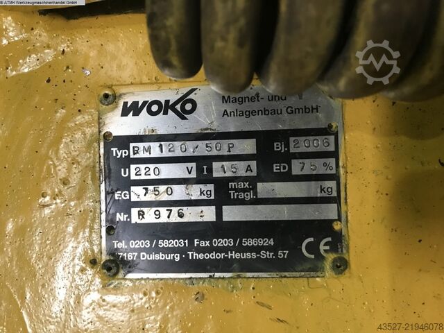 Yük kaldırma mıknatısları WOKO RM120/50P