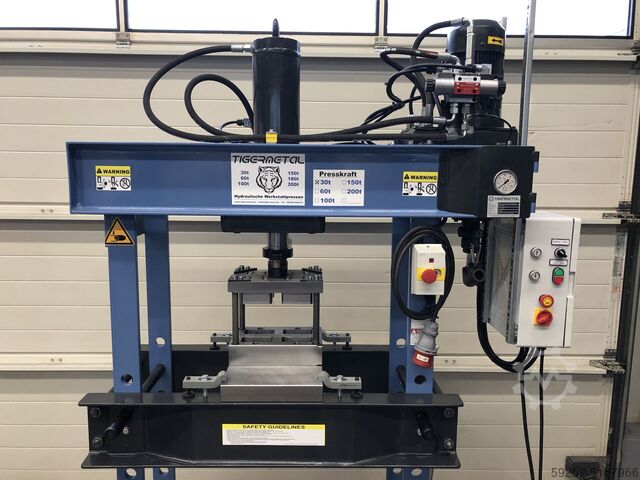 Workshop pers Tigermetal Hydraulische Werkstattpresse 60 Tonnen