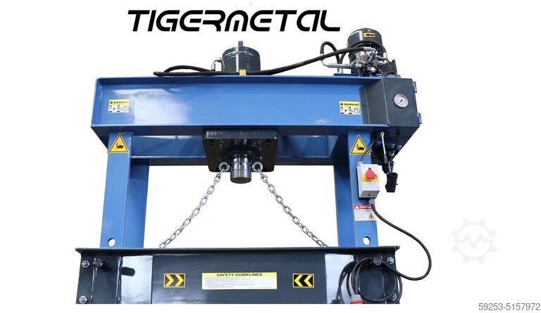 Werkplaatspers hydraulisch 100t Tigermetal Hydraulische Werkstattpresse 100 Tonnen